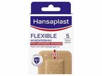 Hansaplast Flexible Wundverband (5 Stück), Wundpflaster für größere Wunden,