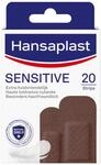 Hansaplast Sensitive Hautton Pflaster dark (20 Strips), hautfreundliche und