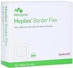 Mepilex Schaumverband Border Flex haftend 10x10 cm