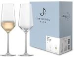 Zwiesel Glas Champagner Gl&auml;ser Pure (2-er Set), anmutige Sektgl&auml;ser mit