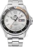 Orient Herren Armbanduhr in der Farbe Silber mit Armband aus Edelstahl,