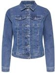 ONLY Damen Jeans-Jacke ONLWonder Life mit Knopfleiste 15243147 medium blue denim XS
