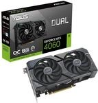 ASUS Dual GeForce RTX 4060 OC Edition 8GB GDDR6 Gaming Grafikkarte schwarz (NVIDIA