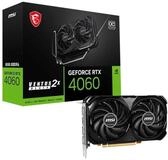 MSI GeForce RTX 4060 Ventus 2X Black 8G OC Grafikkarte -NVIDIA RTX 4060, 8 GB GDDR6
