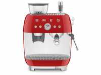 SMEG EGF03RDEU Espressomaschine mit Mühle, Plastic, rot
