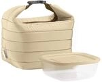 Guzzini - On The Go, Kleine Thermotasche M/Frischhaltedose Handy - Lehm, (Bag) 22 x