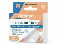 Lifemed GmbH Mullbinde elastisch 4mx6cm weiß