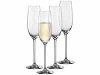 Schott Zwiesel Sektglas Vinos (4er-Set), anmutige Champagner Gläser mit