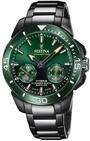 Festina Herren Hybrid Smartwatch Connected aus Edelstahl 316L Schwarz - Analog -