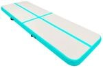vidaXL Gymnastikmatte Aufblasbar mit Pumpe Turnmatte Tumbling Matte Training
