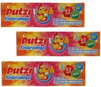 Putzi 3er Pack Kinderzahngel mit Xylitol und Vitamin E, ohne Fluorid, k&uuml;nstliche