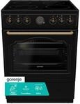 Gorenje Classico GECS 6 B70CLB Elektrostandherd mit Glaskeramik-Kochfeld/Retro Design