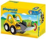 PLAYMOBIL 1.2.3 6775 Radlader, Schaufel heb- und senkbar, mit Anh&auml;ngerkupplung, ab