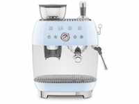 SMEG EGF03PBEU Espressomaschine mit Mühle, Plastic, Pastellblau