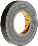 3M Premium Gewebeklebeband 389, 25 mm x 50 m, Schwarz (1-er Pack)