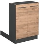 Vicco K&uuml;cheninsel Fame-Line, Goldkraft Eiche, 60 cm ohne Arbeitsplatte, zur