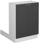 Vicco K&uuml;cheninsel Fame-Line, Anthrazit-Gold Landhaus, 60 cm | MDF-Front &middot; 1