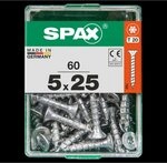Spax Befestigungen Spax Trx Senkkopf gelb 5x25 m 60 St 4191020500252