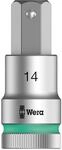 Wera 8740 C HF Zyklop Bit-Nuss 1/2 Zoll Antrieb mit Haltefunktion, 14.0 x 60 mm,