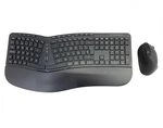 Conceptronic ORAZIO02ES Ergo Kabelloses Set aus ergonomischer Tastatur und vertikaler