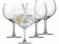SCHOTT ZWIESEL Gin Tonic Glas Bar Special (4er-Set), bauchige Longdrinkgläser für