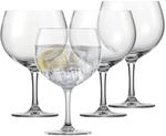 SCHOTT ZWIESEL Gin Tonic Glas Bar Special (4er-Set), bauchige Longdrinkgl&auml;ser f&uuml;r