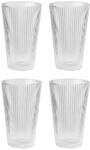 Stelton Pilastro Trinkgl&auml;ser - Geriffelte Wassergl&auml;ser Set - Sp&uuml;lmaschinenfest,