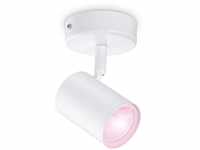 WiZ Imageo 1er-Spot Tunable White and Color, Deckenleuchte, dimmbar, warm- bis