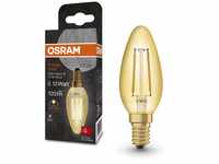 OSRAM Vintage 1906 Classic B FIL LED-Lampe, E14, klassische Minikerzenform, gold,