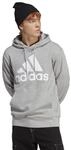 Adidas Herren Essentials French Terry Big Logo Hoodie, Medium Grey Heather, L