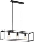 Lindby Pendelleuchte Emily (Modern) in Schwarz aus Metall (3 flammig, E27) -