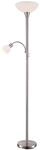 Lindby Stehlampe, Deckenfluter verstellbarer Lesearm Standleuchte Glas Metall...