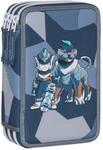 Beckmann Federm&auml;ppchen 3-Fold Pencil Case Tiger Race blau
