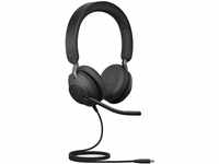 Jabra Evolve2 40 SE - Kabelgebundenes Stereo-Headset mit Geräuschunterdrückung und