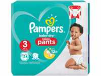 Pampers Baby-Dry Pants Taille 3, 6-11 kg, 26 Couches-Culottes
