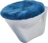 Erwin M&uuml;ller WC-Deckelbezug blau Gr&ouml;&szlig;e 47x50 cm - mit Schn&uuml;rung, f&uuml;r