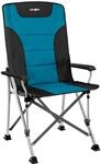 BRUNNER 0404016N.C55 Campingstuhl mit hoher R&uuml;ckenlehne, Hellblau/Schwarz