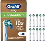 Oral-B Pro Aufsteckb&uuml;rsten Cross Action, Wei&szlig;, 10 St&uuml;ck - Original