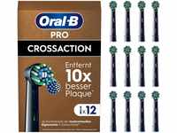 Oral-B Pro CrossAction Aufsteckbürsten für elektrische Zahnbürste, 12 Stück,