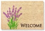 Carpido Fu&szlig;matte Kokos Lavendel - T&uuml;rmatte 40 x 60 cm (Rechteckig) -