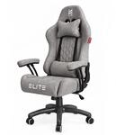 ELITE Gaming Stuhl Kinder Pulse | B&uuml;rostuhl ergonomisch (Velours Grau) 