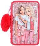 Depesche TOPModel 12230 One Love 3-Fach Federtasche mit Glitzer