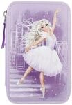 Depesche 12249 TOPModel Ballet 3 F&auml;cher, gef&uuml;llt in Violett, mit glitzernden