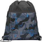 coocazoo Turnbeutel &bdquo;Blue Craft&rdquo;, schwarz-blau, mit Rei&szlig;verschlussfach und