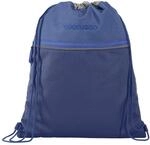 coocazoo Turnbeutel &bdquo;All Blue&rdquo;, blau, mit Rei&szlig;verschlussfach und Kordelzug,