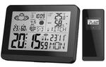 Miraval Moderne Design Funk-Wetterstation mit Aussensensor bennenbar Mondphase