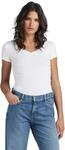 G-STAR RAW Damen Basic V-Neck Cap Sleeve T-Shirt
