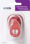 HEYDA Motiv-Locher F&cedil; e, klein, Farbe: rot VE = 1