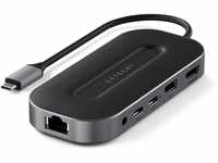 SATECHI USB4 6-in-1-Multiport-Adapter – USB-C-PD Aufladung, 8K HDMI, USB-A- und