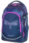 Walker Schulrucksack Fame 2.0 "Magic Dragonfly" mit 2 F&auml;chern, Vorderfach mit